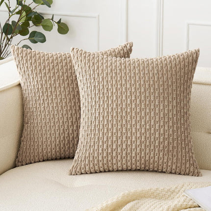 Corduroy Cushion Cover | Ribbed Throw Pillow