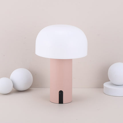 Mushroom LED Bedside Touch Night Light – Rechargeable | Pink, Green, White