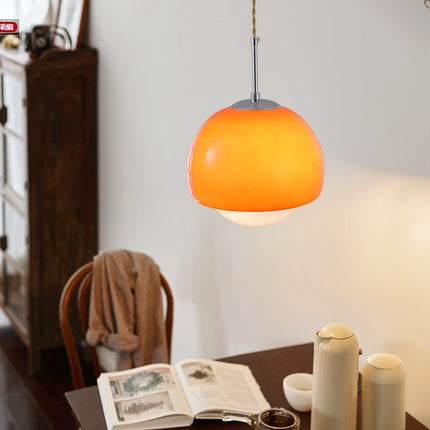 Vintage Glass Pendant Light for Bar, Counter & Dining Spaces