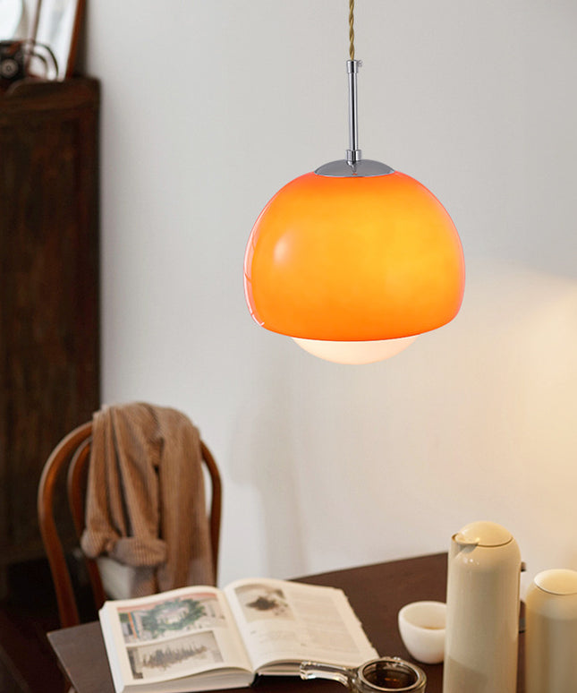 Vintage Glass Pendant Light for Bar, Counter & Dining Spaces