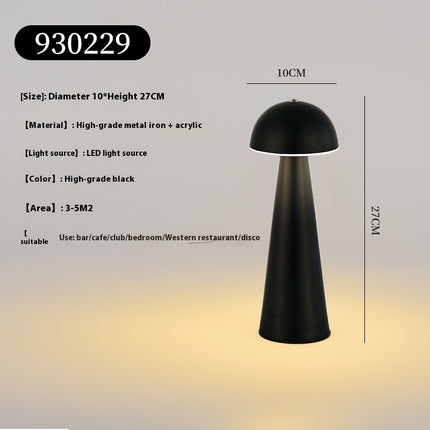Atmosphere Table Lamp – Touch Switch USB Rechargeable (5 Metallic Colours)