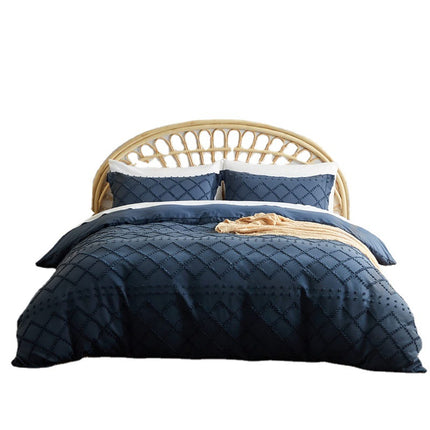 Tufted Cotton Bedding Set | Boho Duvet Cover