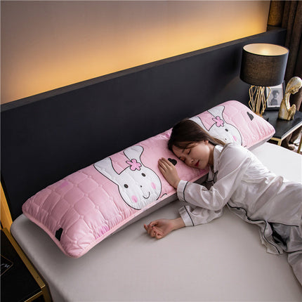 Waterproof Quilted Long Double Pillowcase – Perfect for Couples and Large Beds