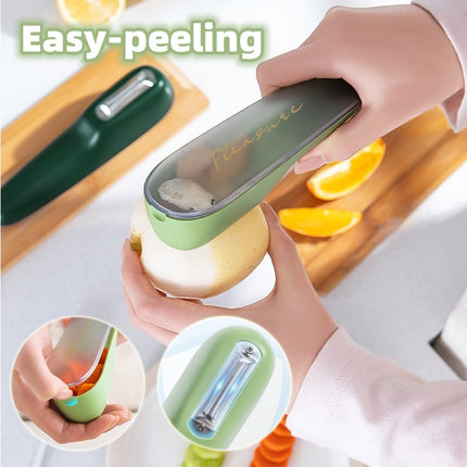 Mess-Free Fruit and Veg Peeler with Peel Collection Box