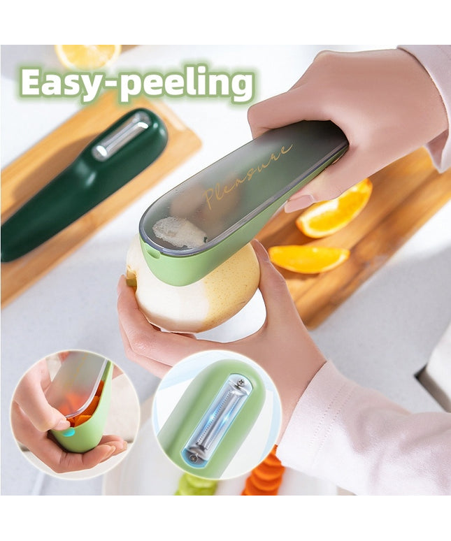 Mess-Free Fruit and Veg Peeler with Peel Collection Box