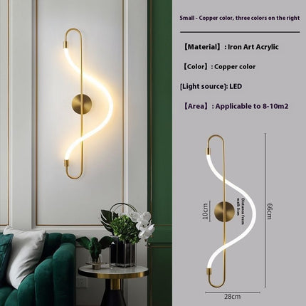 Creative Wall Lamp – Modern LED Bedroom & Living Room Lighting | Ikeame