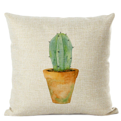 Cactus Cushion Cover | Cute Succulent Pillow 45x45