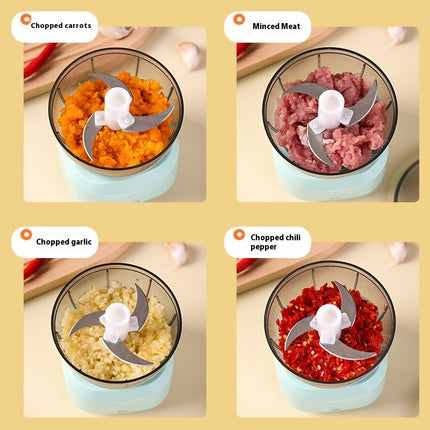 Mini Electric Food Processor – Portable Wireless Kitchen Helper | 1L