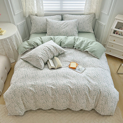 Cotton small floral four-piece set – Trendy & Practical for Daily Living