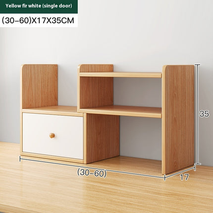 Adjustable Desktop Bookshelf Retractable Desk Organiser