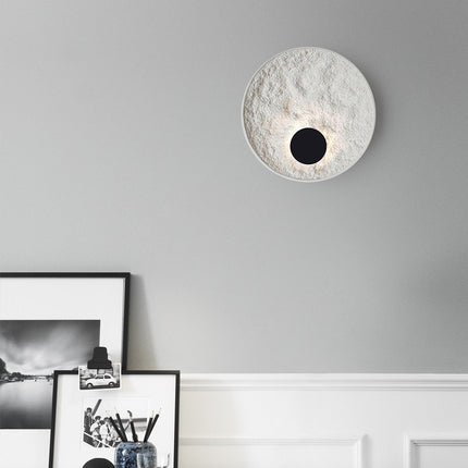 Modern Art Disc Wall Light – Nordic Black & White LED | 30cm & 50cm