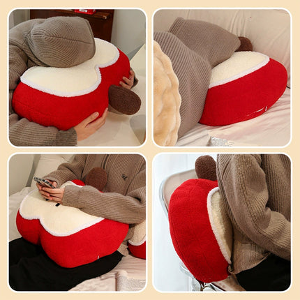 Apple Cushion Plush Support Pillow 50x40cm | Cute & Cosy Home Decor