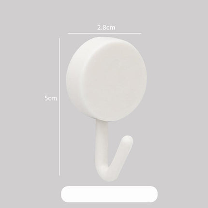 Plastic Kitchen Bathroom Hook Punch-free Hook Power Post Seamless Behind The Door Wall Coat And Hat Hook Self-adhesive Hook