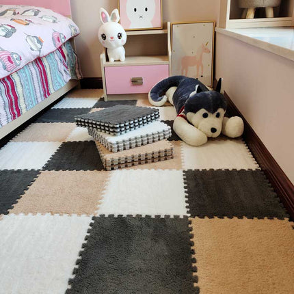 Interlocking Plush Floor Mats | Soft Foam Tiles for Home