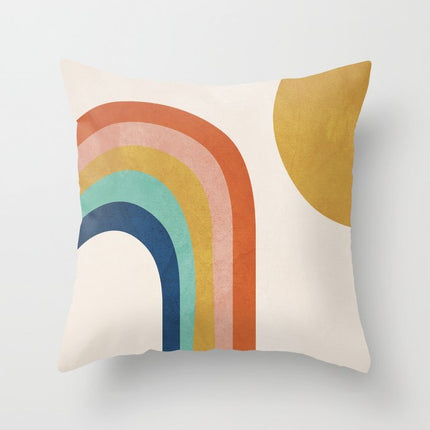 Modern simple abstract pillowcase simple geometric peach skin pillow – Trendy & Practical for Daily Living