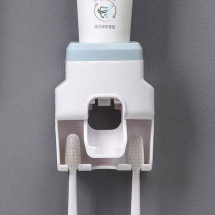 Automatic Toothpaste Squeezer with Toothbrush Holder | No-Punch Nordic Design – Ikeame