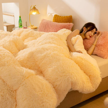 Super Soft Crystal Velvet Winter Quilt – Thickened Fleece, 3 Sizes & Colours