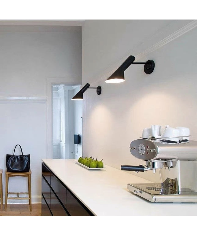 Adjustable LED Wall Lamp – Black & White Modern Iron | Ikeame