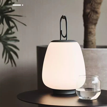 Nordic Rechargeable Table Lamp – Modern Lantern Light | Ikeame
