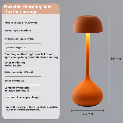 Nordic Style Portable Rechargeable Table Lamp – 5 Colours | Minimalist LED