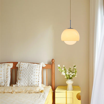 Vintage Glass Pendant Light for Bar, Counter & Dining Spaces