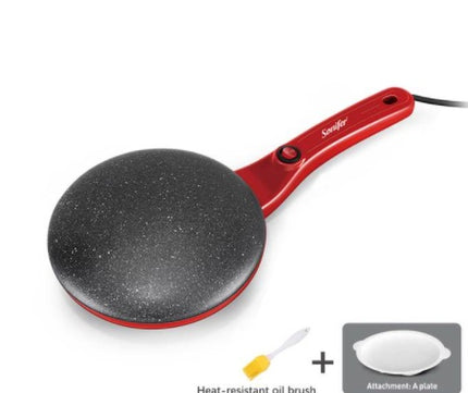 Breakfast crepe maker spherical non-stick baking pan, one stick, two flips – Trendy & Practical for Daily Living