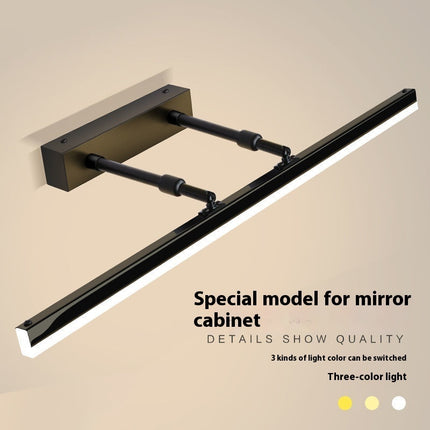 Hole-Free Bathroom Mirror Cabinet Light – Telescopic 40cm, 180' rotation