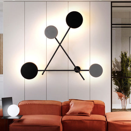 Creative Wall Lamp – Interlocking Disc Modern LED Design | Ikeame