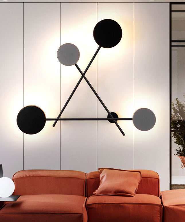 Creative Wall Lamp – Interlocking Disc Modern LED Design | Ikeame