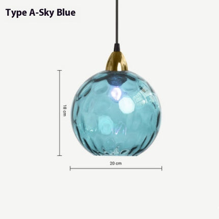 Modern Water-Wave Glass Ball Chandelier – Nordic Style | 10 Colours