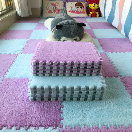 Interlocking Plush Floor Mats | Soft Foam Tiles for Home