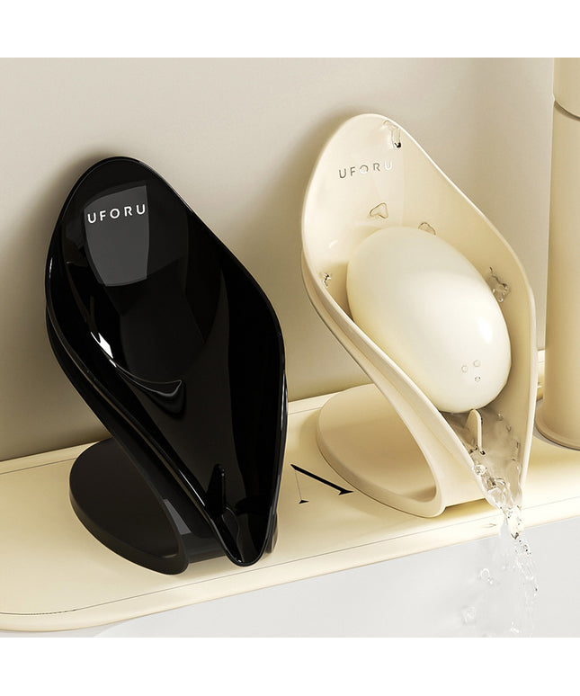 Multi-Functional Countertop Soap Holder — Cream White or Black