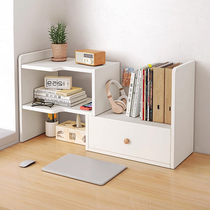 Adjustable Desktop Bookshelf Retractable Desk Organiser