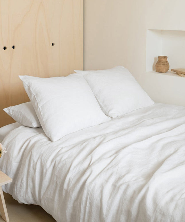 Japanese Linen Bedding Set | Minimalist Washed Duvet Cover