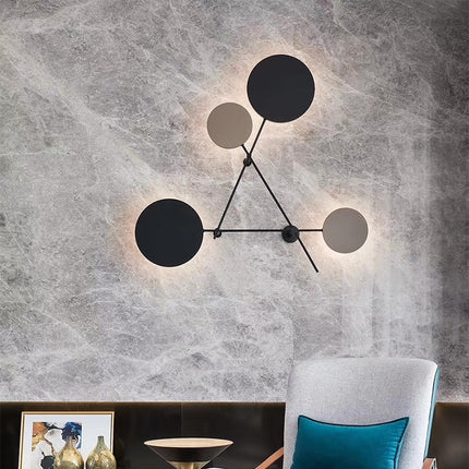 Creative Wall Lamp – Interlocking Disc Modern LED Design | Ikeame