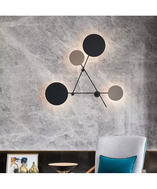 Creative Wall Lamp – Interlocking Disc Modern LED Design | Ikeame