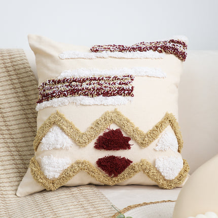 Geometric Art Cushion | Square Throw Pillow for Sofa & Bay Window