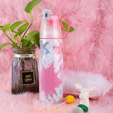 Cooling Spray Water Bottle | 590ml Misting Sports Bottle