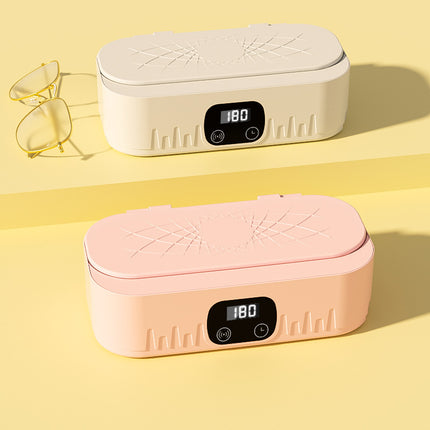 Ultrasonic Jewellery & Glasses Cleaner – White & Pink