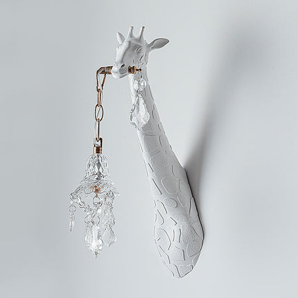Giraffe Head Wall Lamp – Creative Resin Glass Lighting | Ikeame