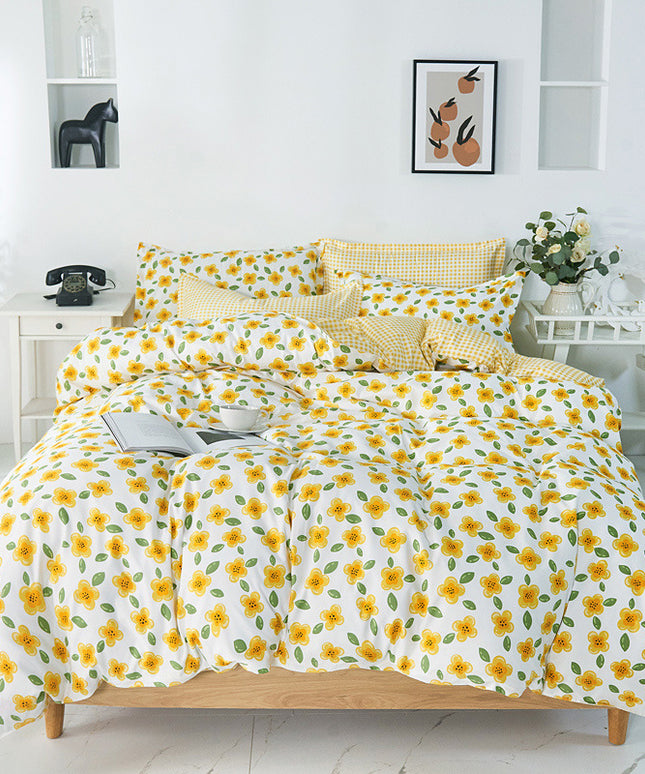 Floral or Check Bedding Set UK | Modern Duvet Cover Set