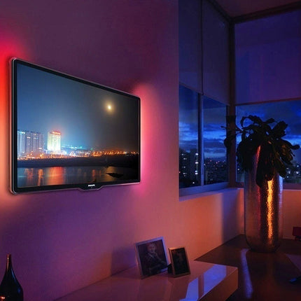 Cabinet & TV Decorative LED Light Bar – RGB Background Strip Lighting (5m) | Ikeame