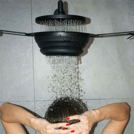 Silicone Cooling Shower Head — Ice Bath Style (Black)