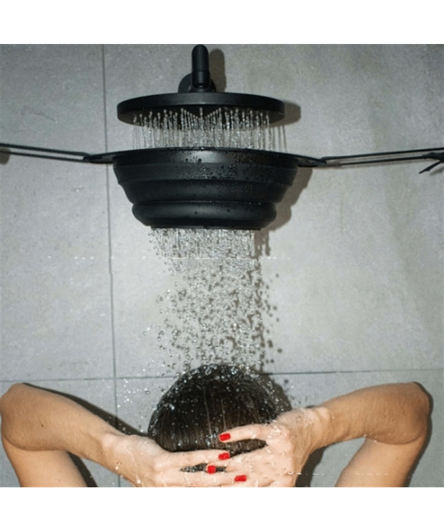 Silicone Cooling Shower Head — Ice Bath Style (Black)