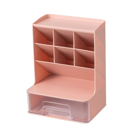 Acrylic Pen Holder with Drawer – Clear Desk Organiser Storage Box