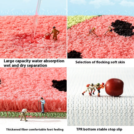Ins Fruit Home Bathroom Entrance Floor Mat Entry