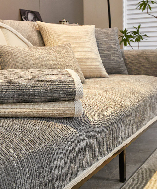 Chenille Sofa Slip Cover | Soft Modern Sofa Protector