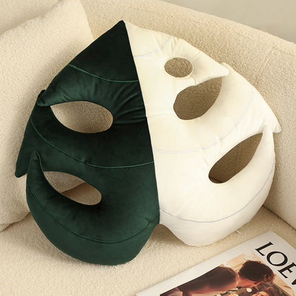 Leaf Shaped Cushion | Plush Botanical Monstera Pillow