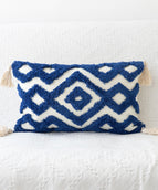 Geometric blue lumbar
