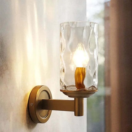 Luxury Copper Wall Lamp – Modern Minimalist LED Light | Ikeame